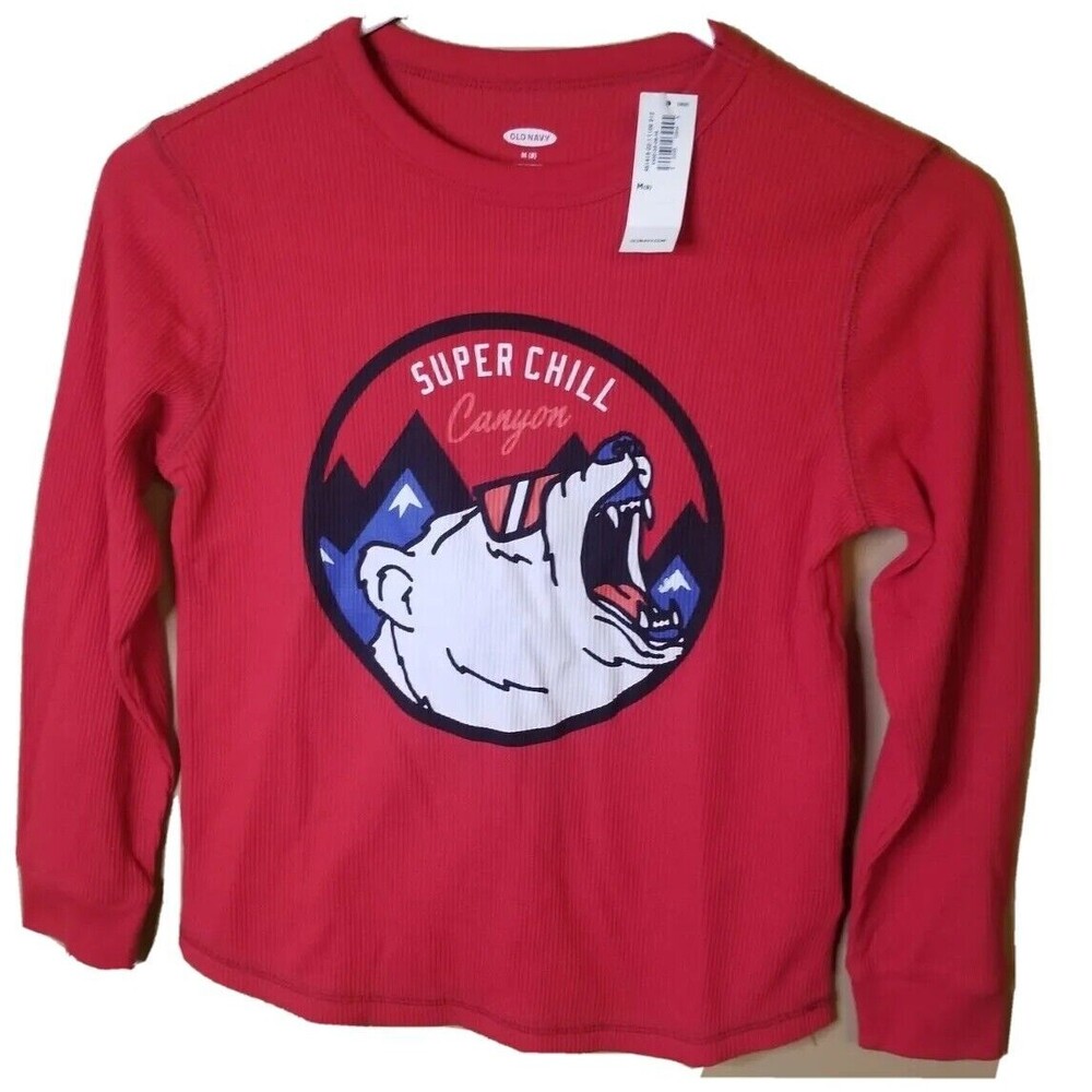 OLD NAVY Graphic Thermal Tee boys Medium (8)